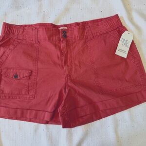 Time and Tru New orange utility shorts Size 18
